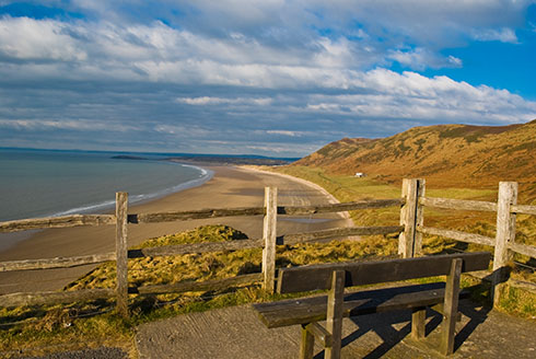 View of Burry Holmes from the bay bistro